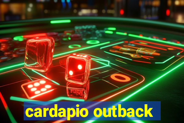 cardapio outback